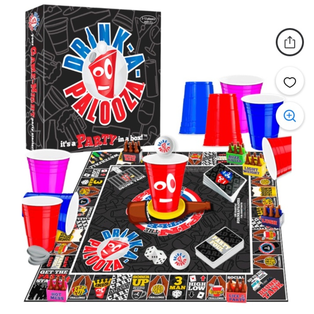 Drink A Palooza drinking party game adult 21+ it’s a party in a box